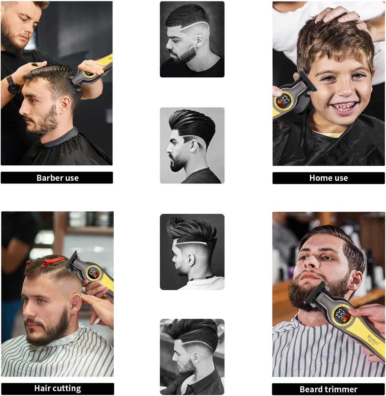 Kemei wireless hair clipper 150 minutes battery KM-1784 — image 5