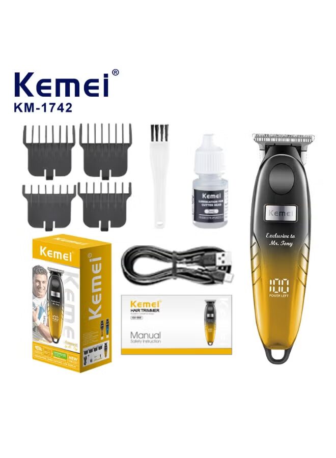 Kemei hair clipper and trimmer LED screen KM-1742 — image 1