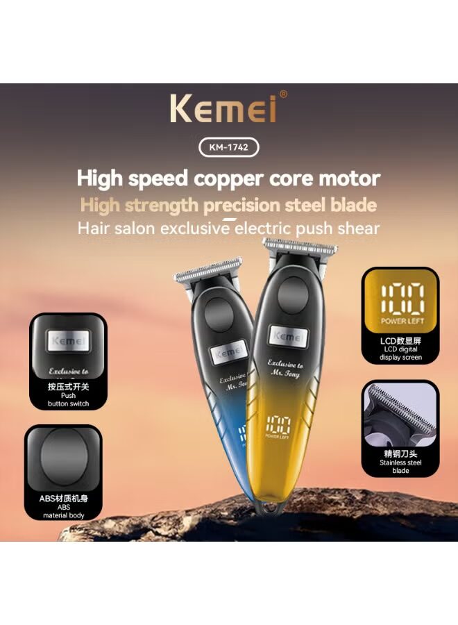 Kemei hair clipper and trimmer LED screen KM-1742 — image 2