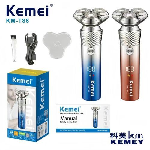 Kemei men's hair clipper triple rotating head KM-T86 — image 3