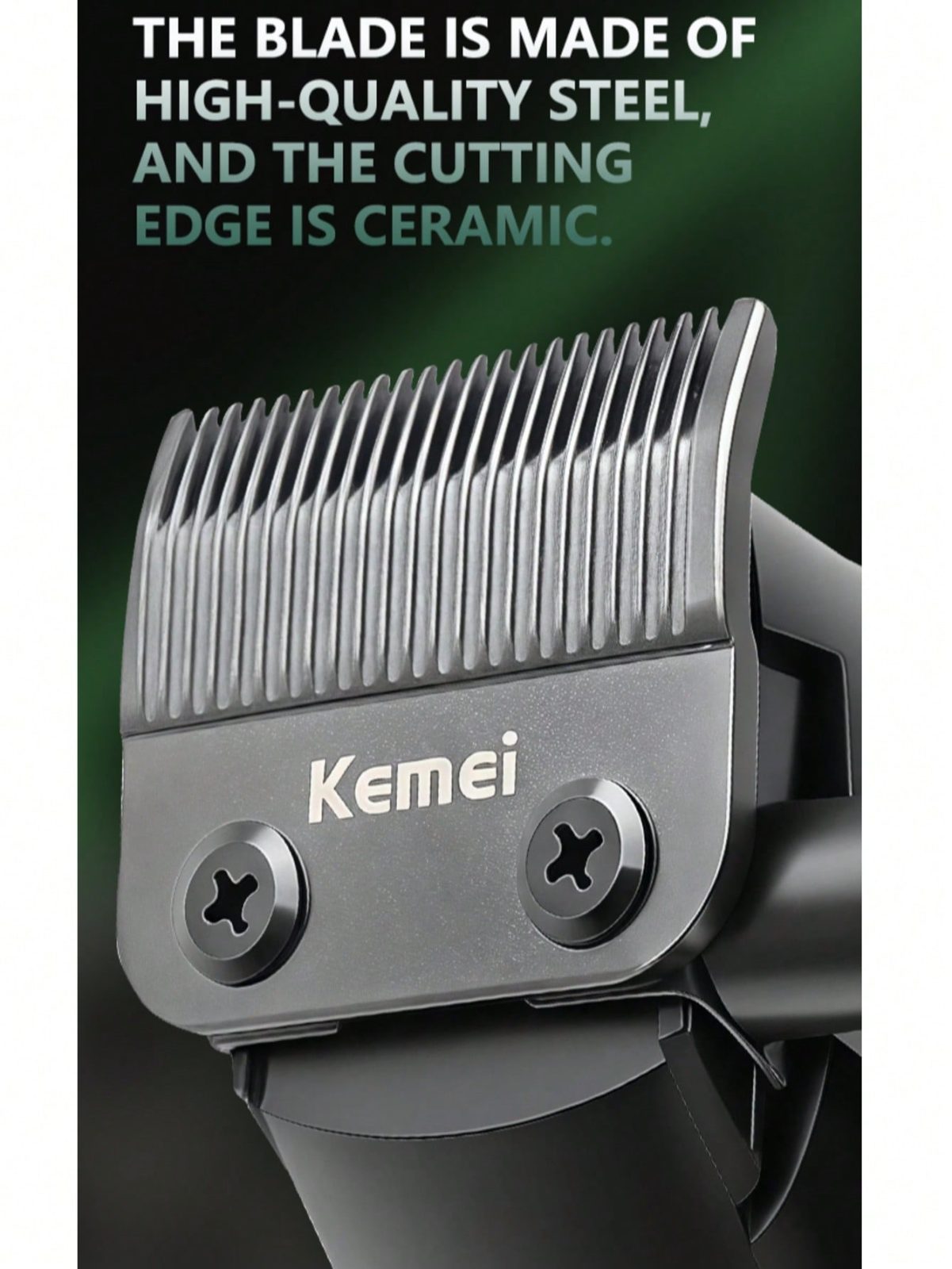 Kemei KM-1371 hair and beard hair clipper with LCD screen — image 4