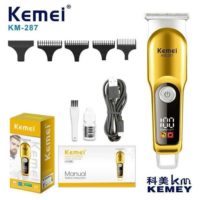 Kemei wireless hair clipper with fine blades KM-287 — image 1