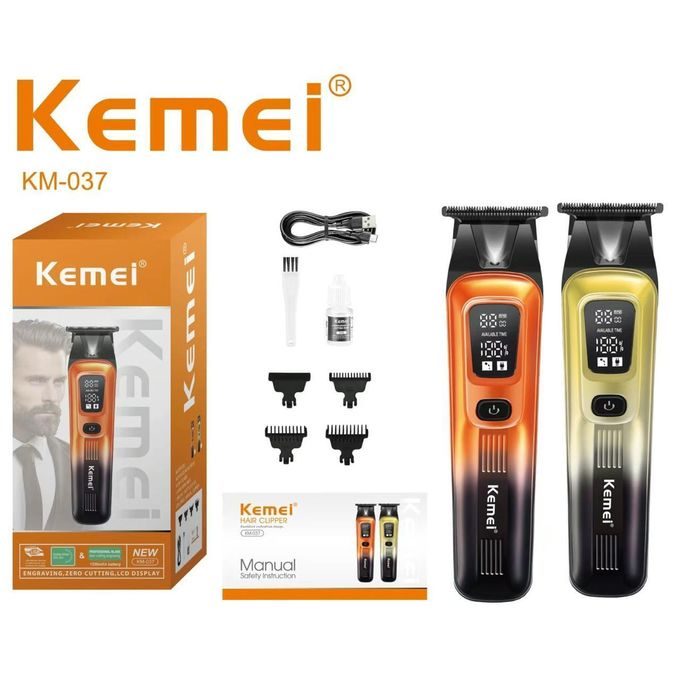 Kemei wireless hair and beard hair clipper with powerful motor KM-037 — image 1