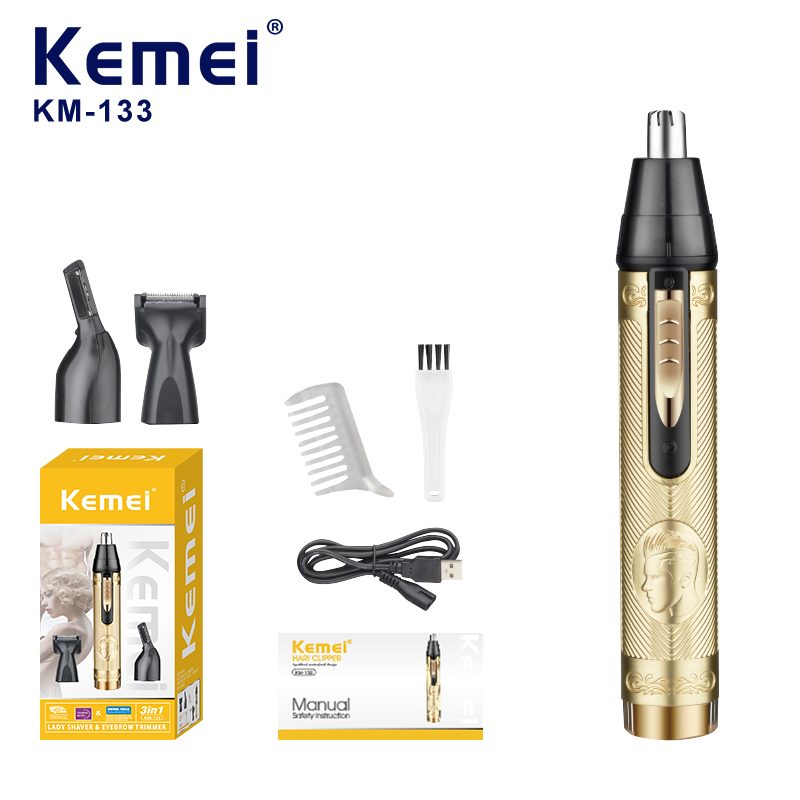 Kemei wireless nose and ear hair trimmer KM-133 — image 2