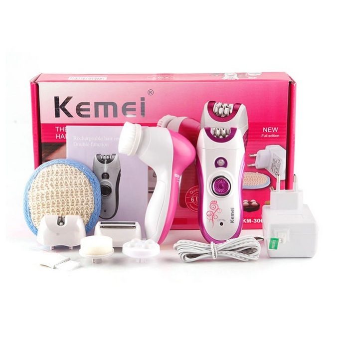 Kemei wireless 6-in-1 hair removal and facial care device KM-3066 for women — image 3