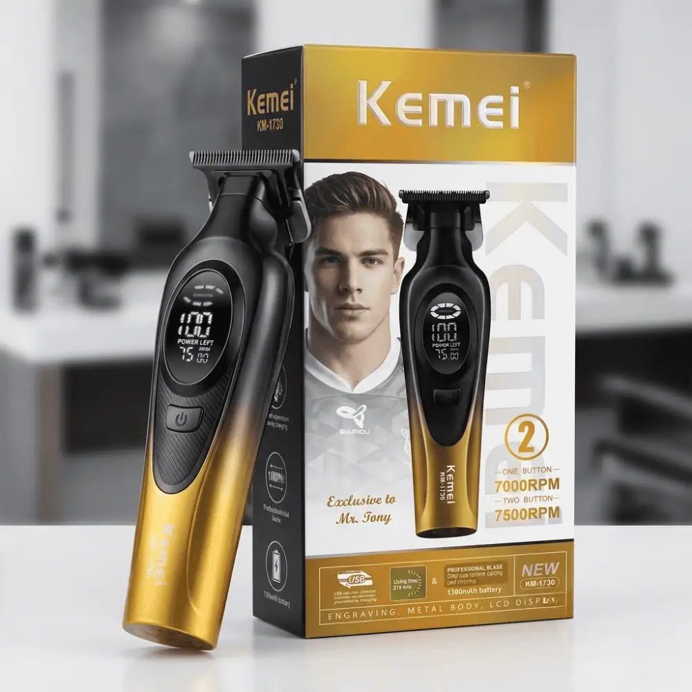 Kemei wireless precise hair and beard trimmer KM-1730 — image 1