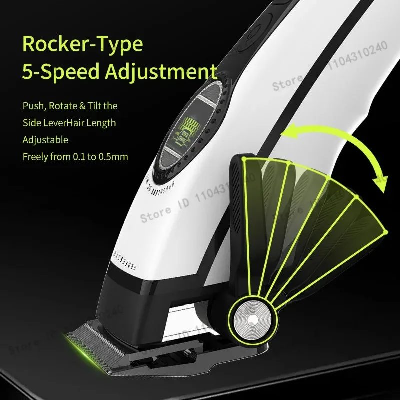 Kemei professional hair clipper with LCD screen and 170 minutes operation KM-1595 — image 5