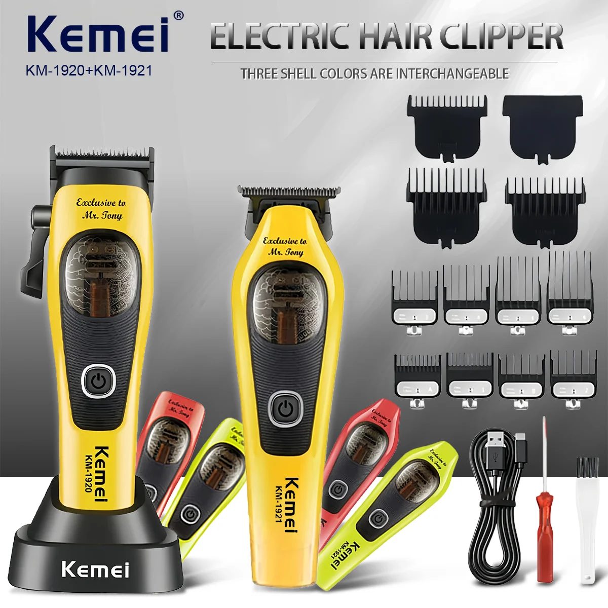 Kemei professional hair and beard trimmer Zero Gapped KM-1921 — image 3
