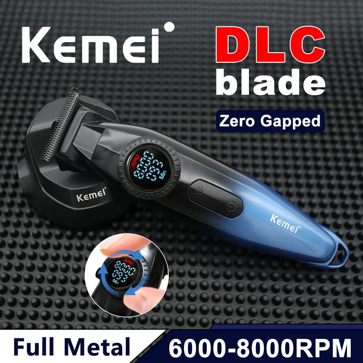 Kemei KM-1868 hair clipper with LCD screen — image 4