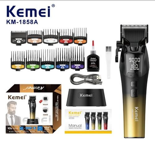 Kemei professional hair and beard clipper 9000 RPM 1858A — image 1