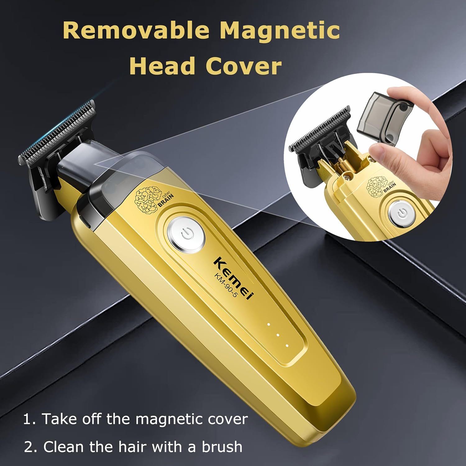 Kemei professional wireless trimmer 7500 RPM KM-90-5 — image 5