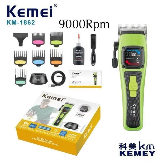 Kemei electric wireless hair clipper LCD screen KM-1862 — image 1