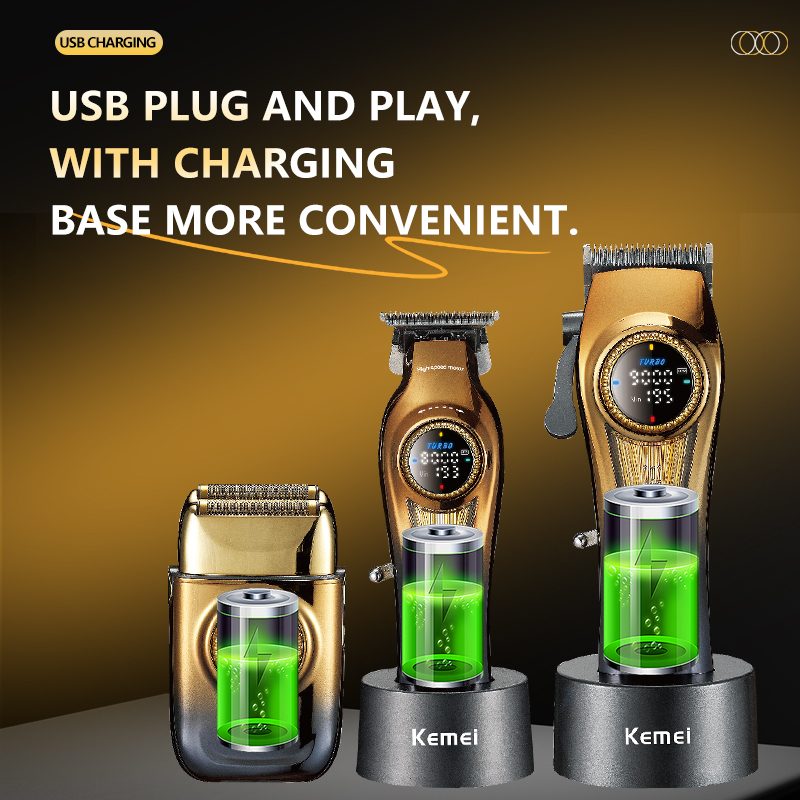 Kemei KM-8557 clipping set wireless with LED screen — image 5