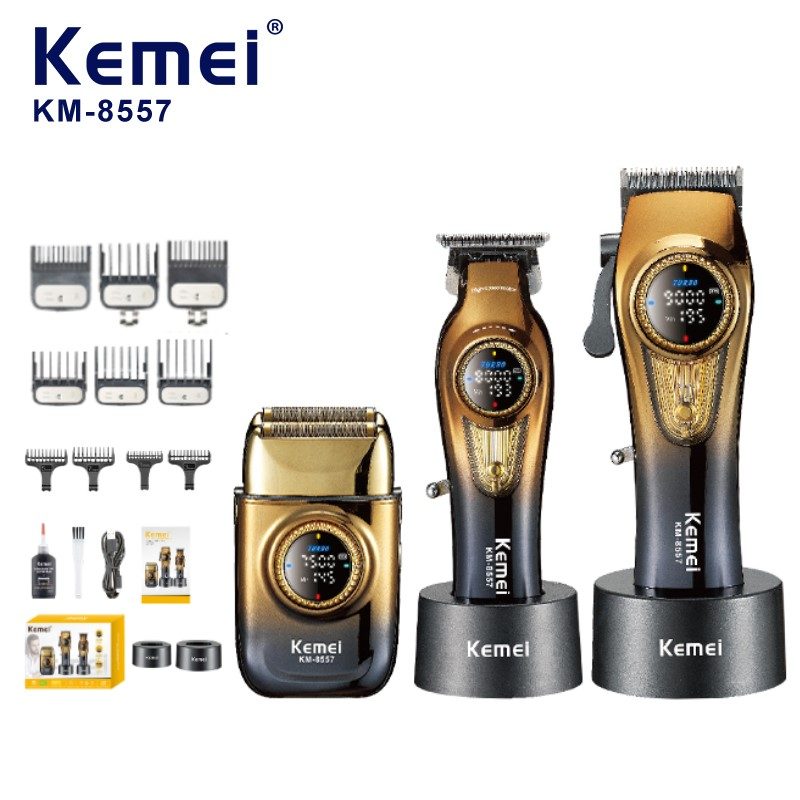 Kemei KM-8557 clipping set wireless with LED screen — image 1