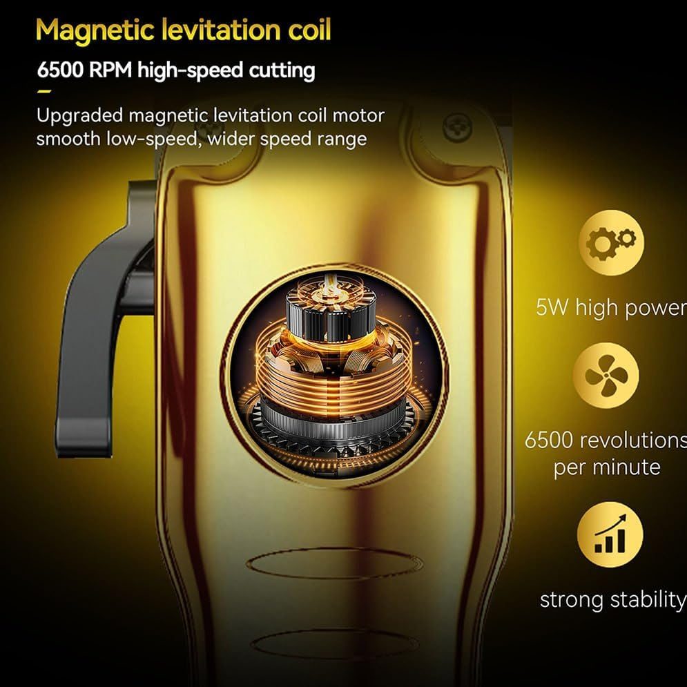 Kemei wireless hair clipper and trimmer gold 210 minutes KM-511 — image 3