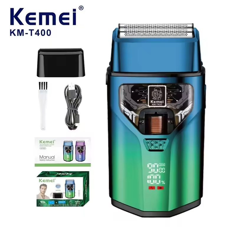 Kemei KM-T400 electric hair clipper with reciprocating dual blades — image 1
