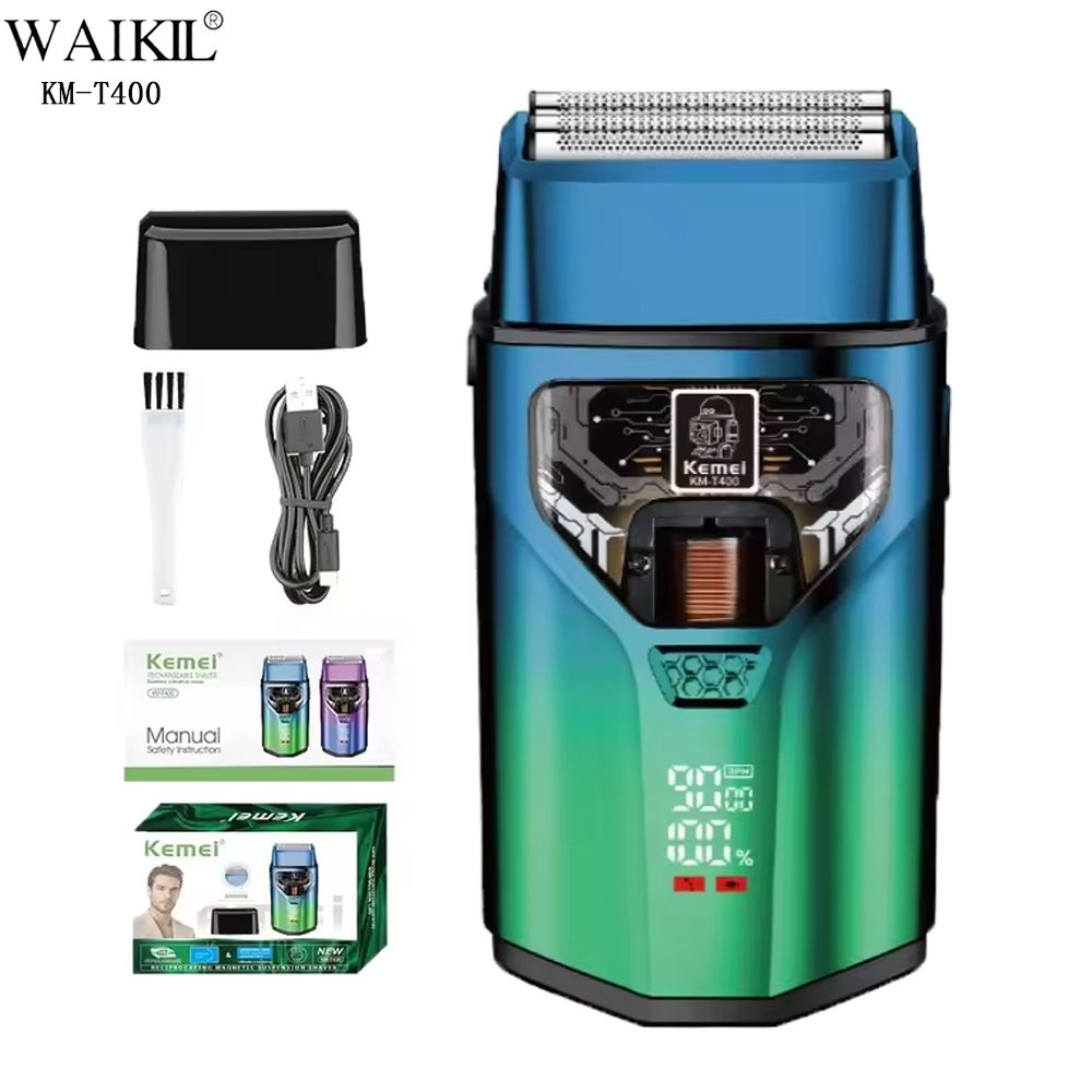 Kemei KM-T400 electric hair clipper with reciprocating dual blades — image 2