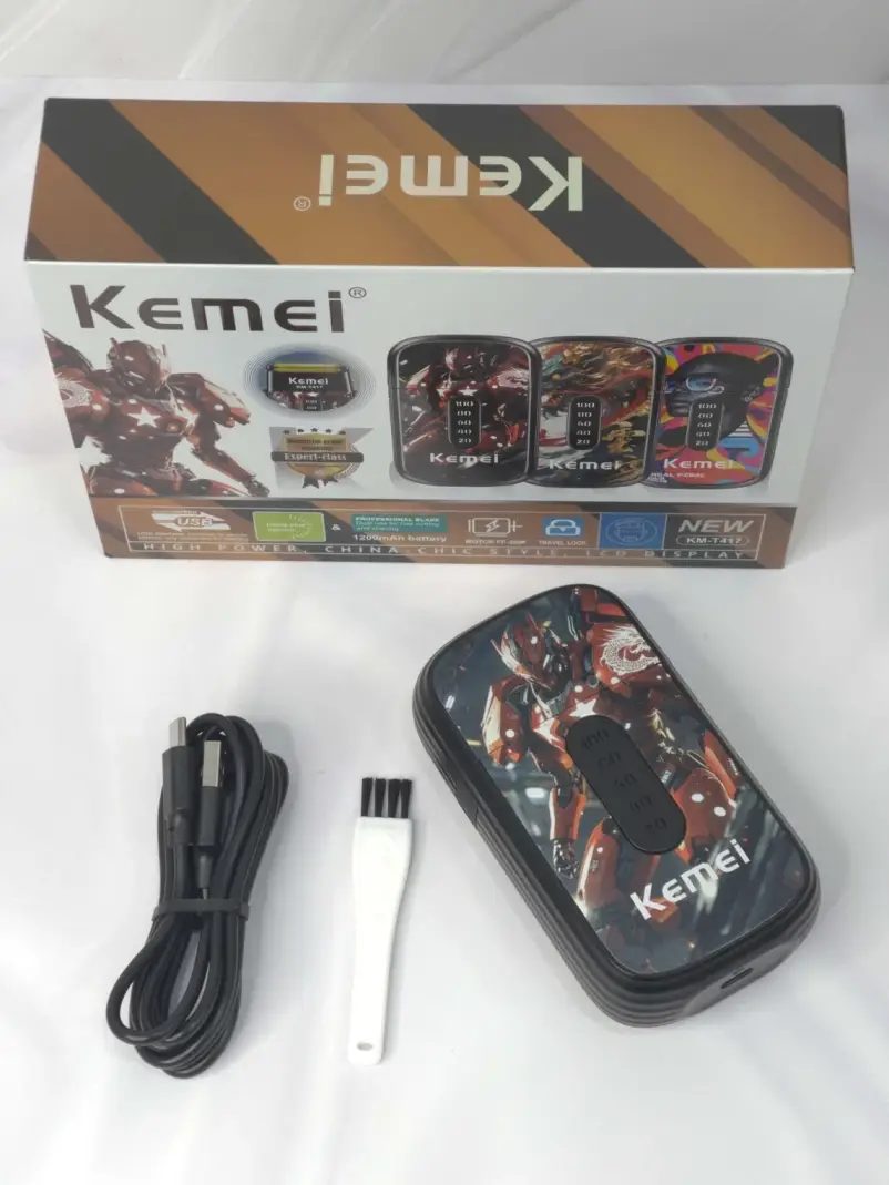 Kemei wireless hair clipper and trimmer powerful motor 8500 RPM KM-T417 — image 1