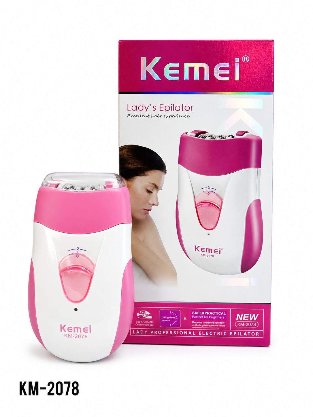 Kemei wireless hair removal machine 10000 RPM motor KM-2078 — image 3