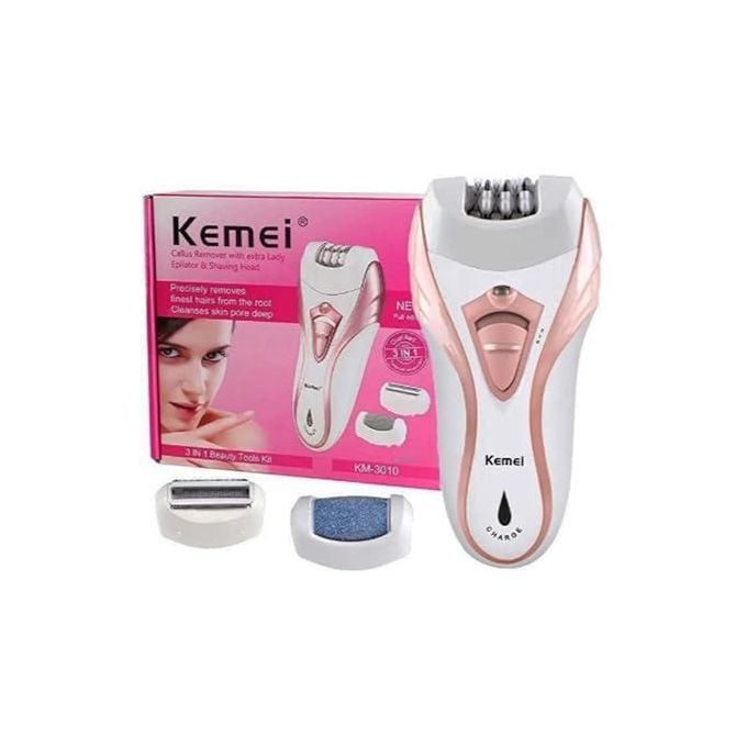 Kemei 3-in-1 multifunctional hair removal machine wireless with LED lighting KM-3010 — image 1