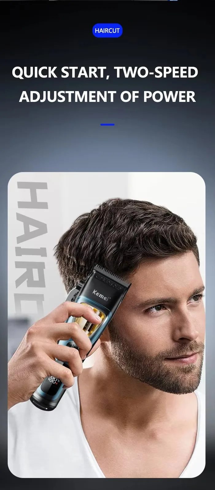 Kemei professional brushless hair clipper KM-1912 — image 5