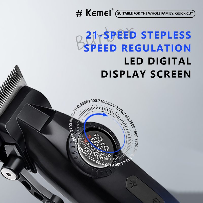 Kemei hair clipper powerful and fast motor KM-1867 — image 5