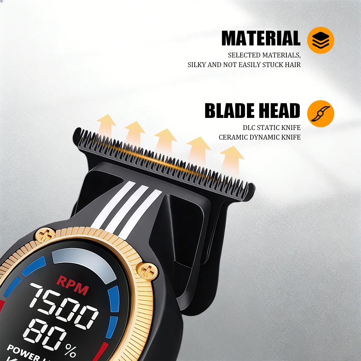 Kemei 1692+1685 professional dual hair clipper — image 3
