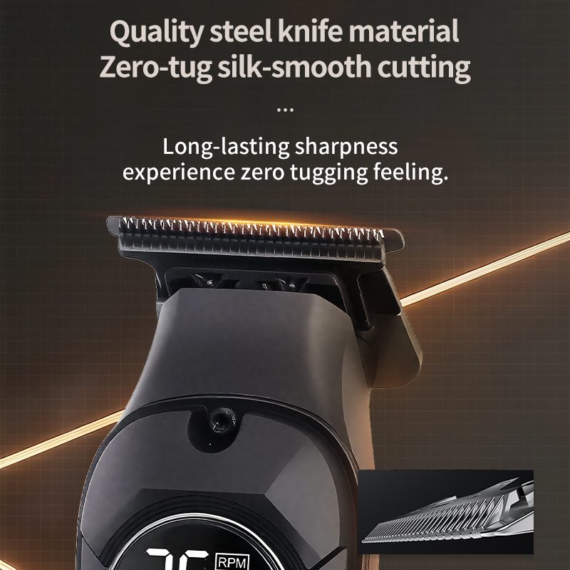 Kemei wireless hair clipper LCD USB charging 1359 — image 5
