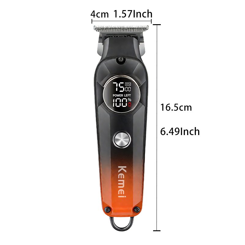 Kemei wireless hair clipper LCD USB charging 1359 — image 4