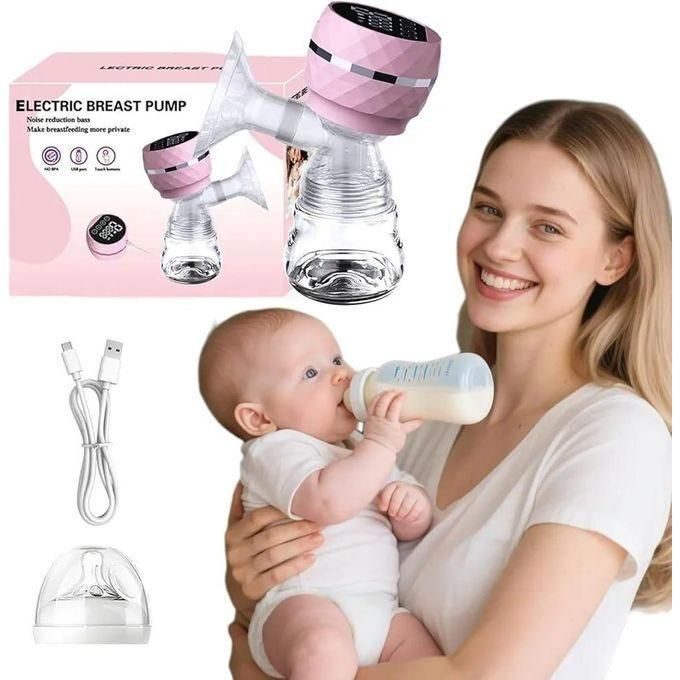 Portable Electric Breast Pump for Milk Expression for Breastfeeding at Home or While Traveling