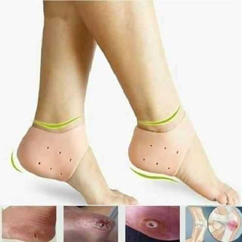 Silicone heel cup to treat heel pain