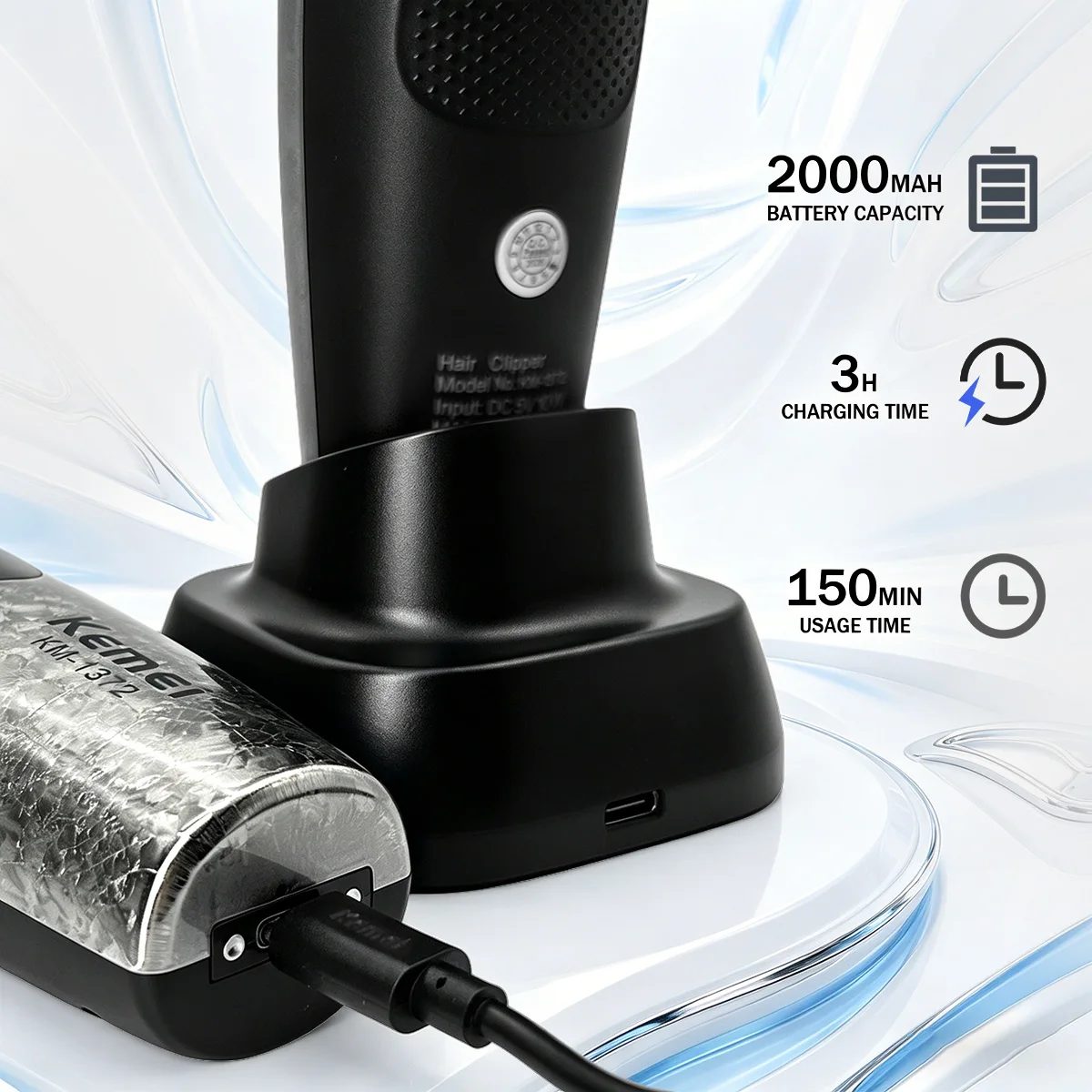 KM 1372 Hair Clipper for Hair Trimming — image 4