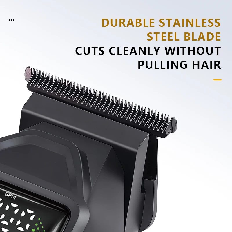 Kemei KM-2155 Cordless Electric Hair and Beard Trimmer for Hair, Beard Trimming, Definition, and Precise Line Drawing — image 4