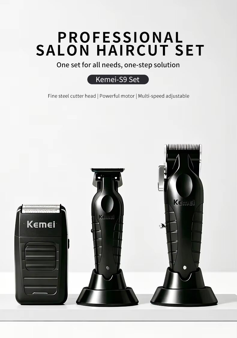 KM S9 Hair Clipper Set for Men's Hair Cutting — image 2