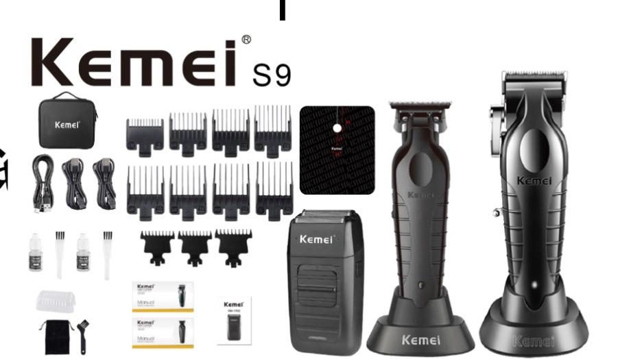 KM S9 Hair Clipper Set for Men's Hair Cutting — image 1