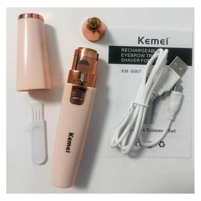 KM 6667 Facial Hair Removal and Eyebrow Trimming Machine for Facial Hair Removal — image 2