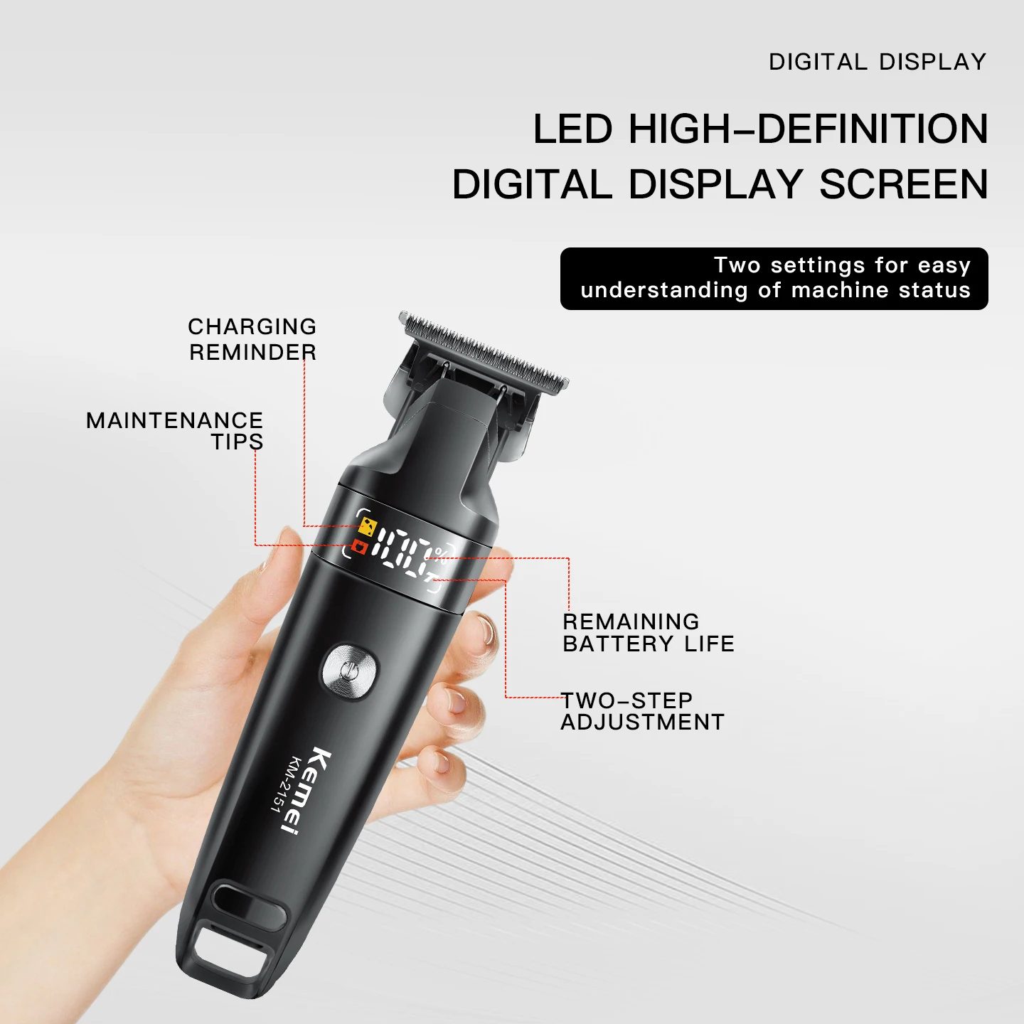 KM 2151 Hair Cutting Clipper for Hair Cutting and Trimming — image 5