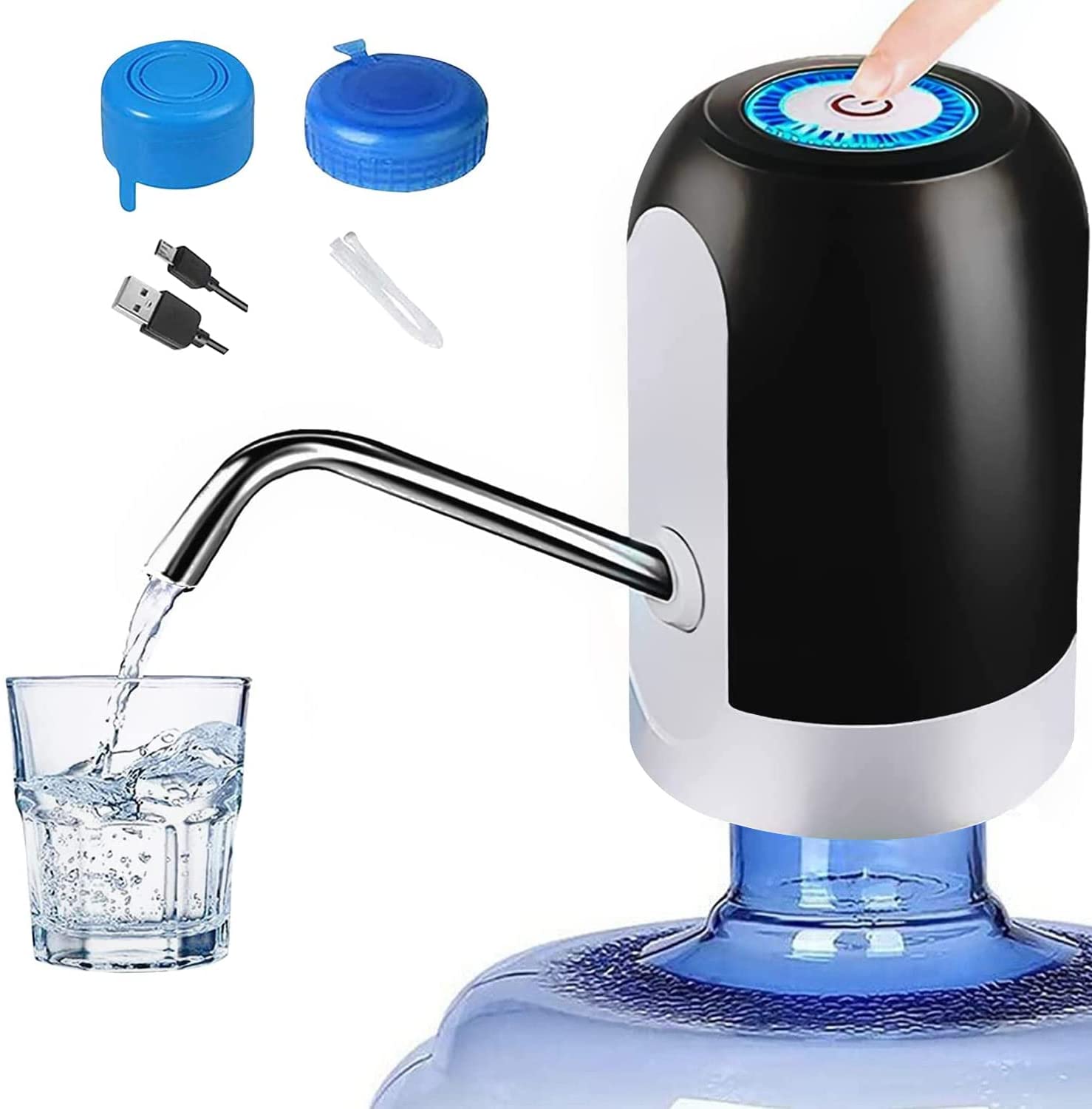 USB electronic water pump with battery
