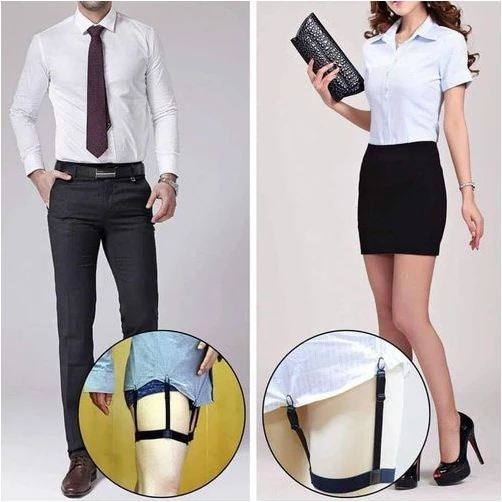 Mazaya shirt holder for securing shirt for men and women - black color — image 3