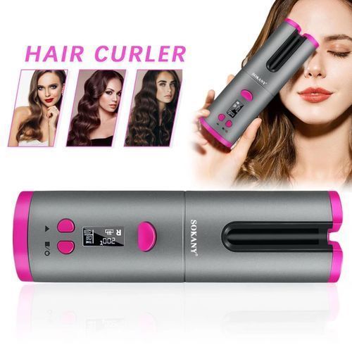 Sokany Wireless USB Auto Curler Wireless Hair Straightener — image 1