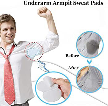Sweat Absorption Pads 6 Pairs - Disposable Underarm Shields Pads - 6 Pairs