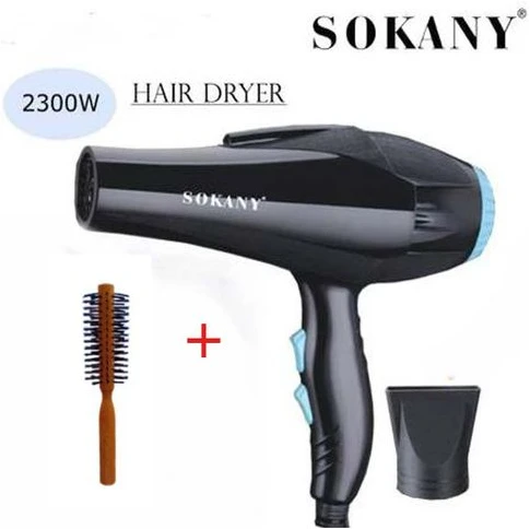 Sokany HS-3618 2300 Watt Hair Dryer for Drying and Straightening Hair + Wooden Brush
