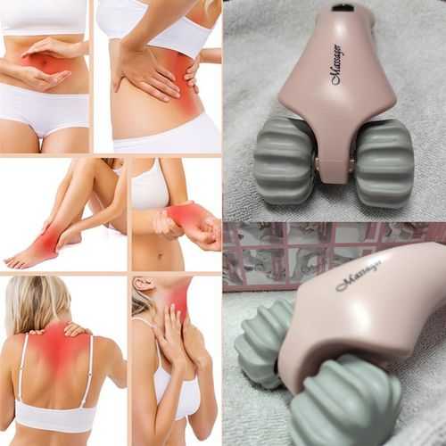 2-in-1 Manual and Vibrating Massage Device Works with Batteries - Two Speeds