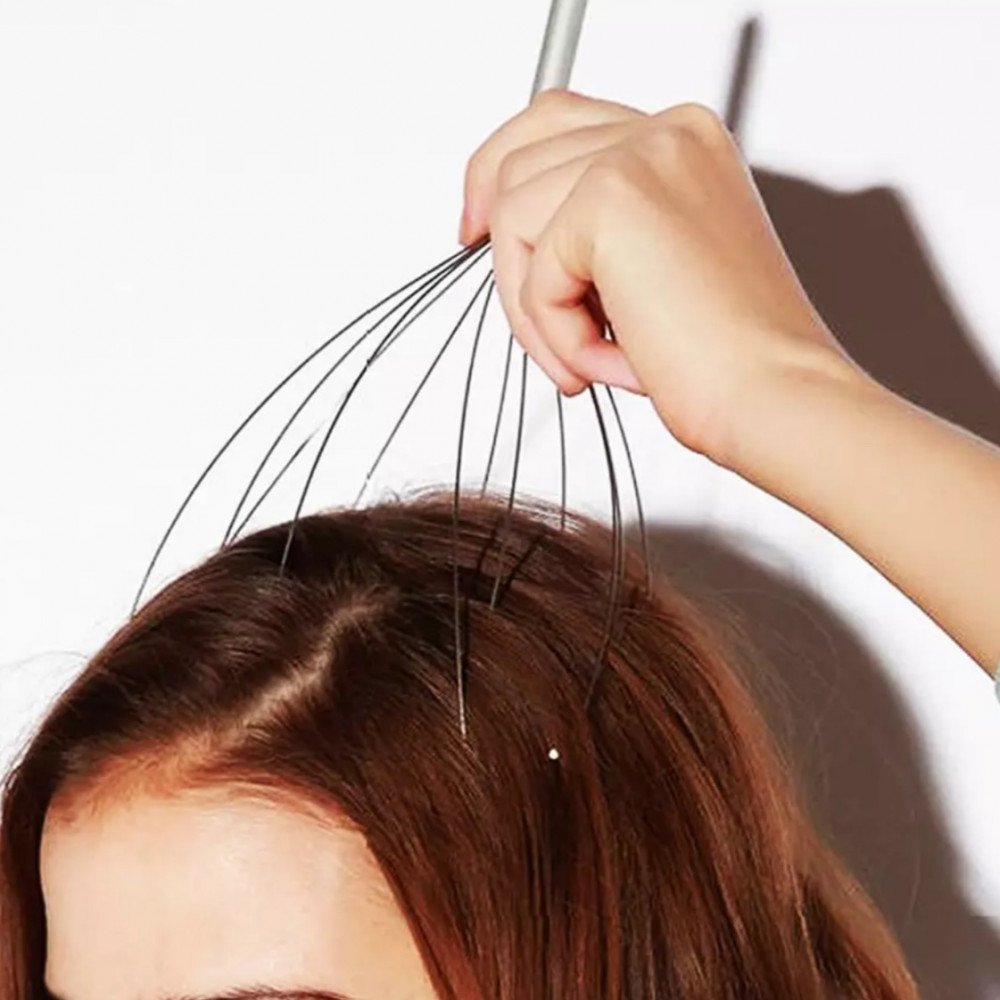 Manual scalp massage tool to stimulate blood circulation scalp massager brush — image 3