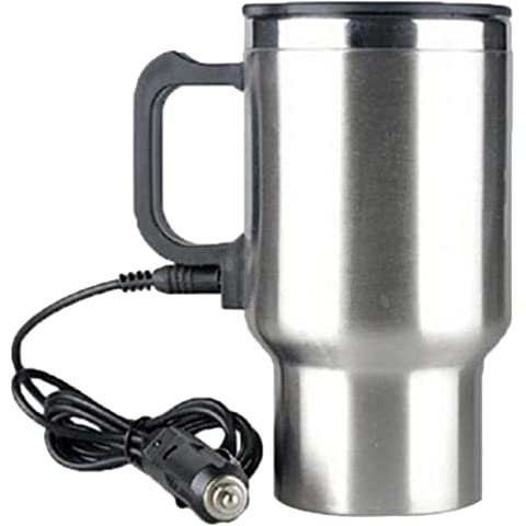 Stainless steel silver car heating cup for travel