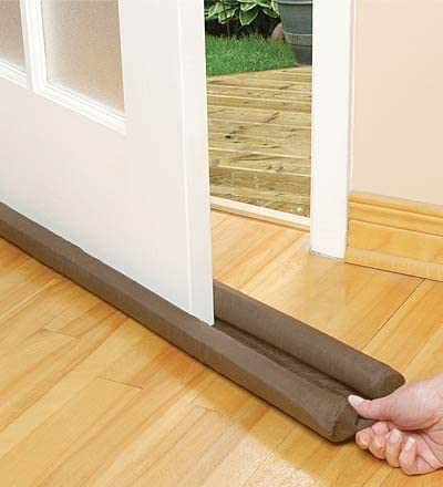 Door draft stopper to prevent air, insects, water from entering and keep the house clean