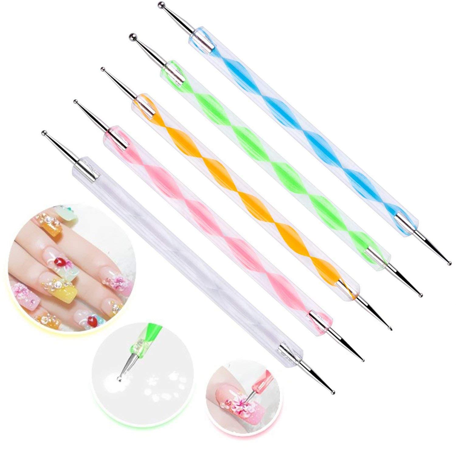 Nail dotting pen 5 color pens