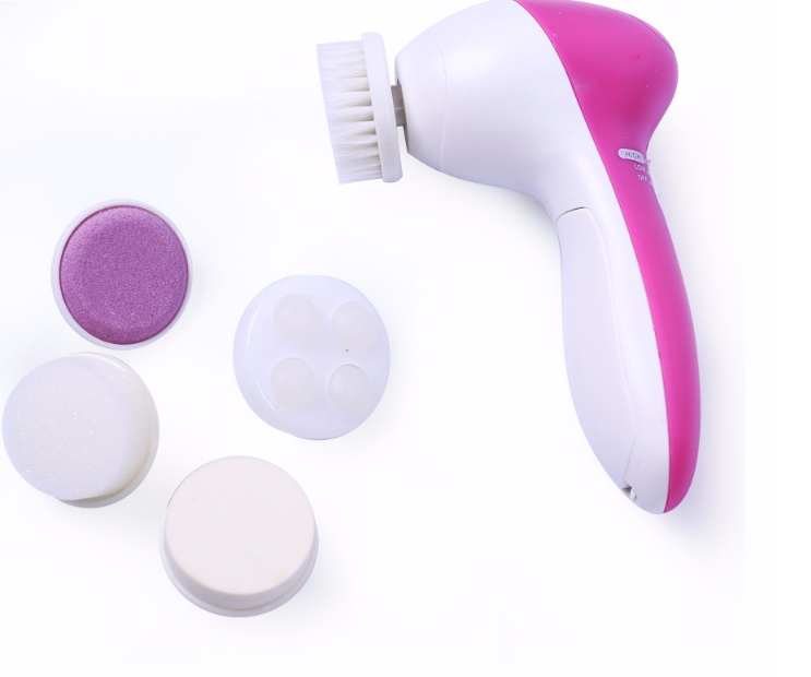 5-in-1 body massage and skin cleaning device