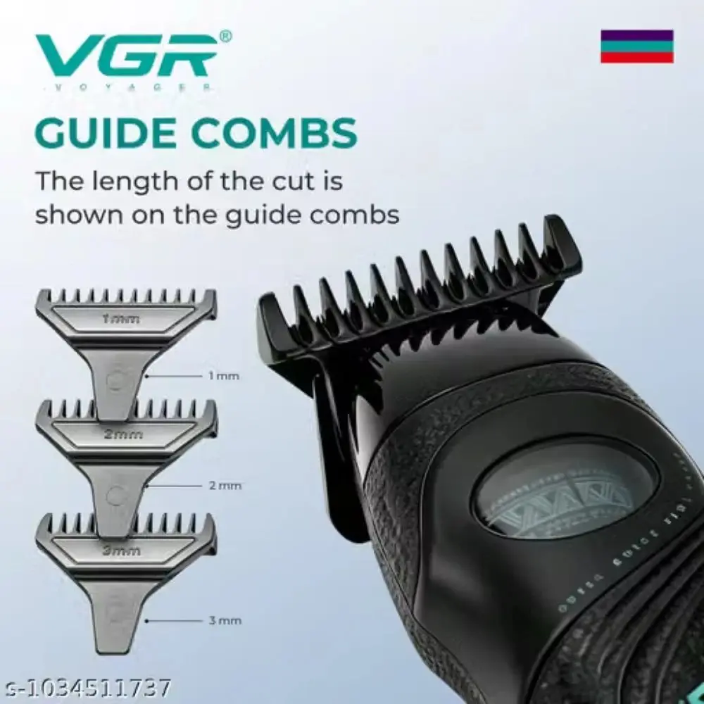 VGR V-857T ماكينة حلاقة وتشذيب كهربائية لقص وتشذيب الشعر واللحية للاستخدام المنزلي والاحترافي — صورة 4