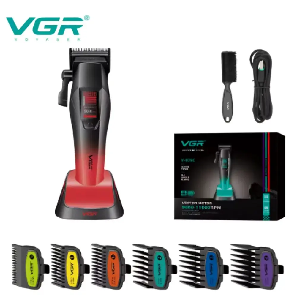 VGR V-875C ماكينة قص شعر كهربائية لقص الشعر وتحديده للاستخدام المنزلي أو الاحترافي — صورة 2